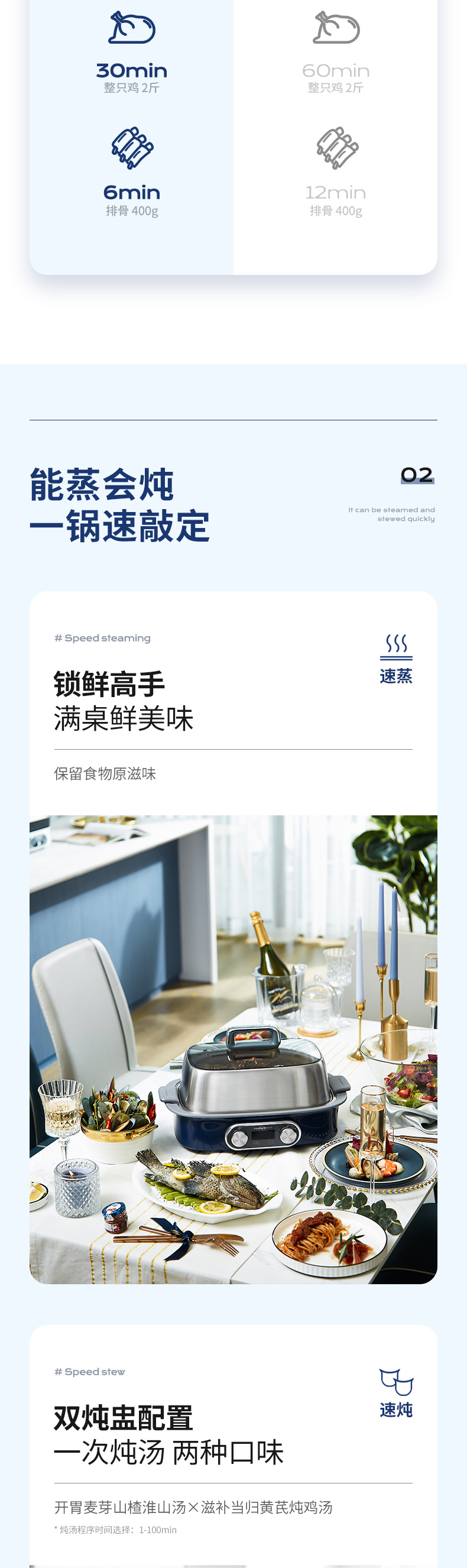 摩飞极速蒸锅MR1168定制 摩飞极速蒸锅MR1168定制