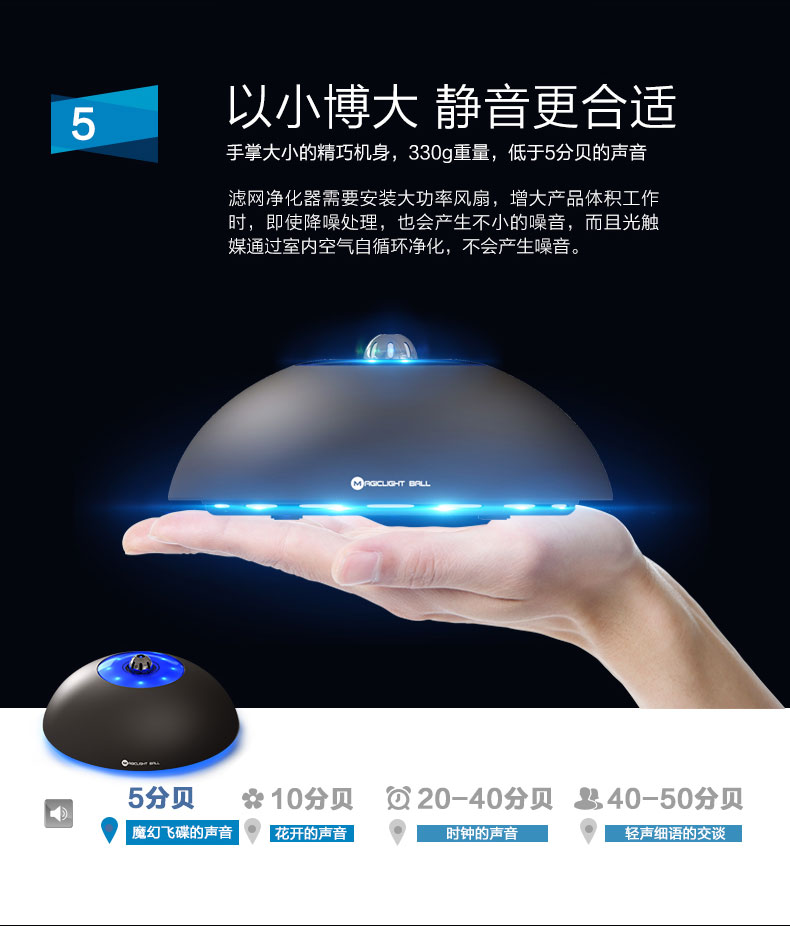 魔幻飞碟空气净化器定制 魔幻飞碟空气净化器定制